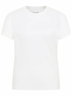 Mustang Shirts & Tops<Damen T-Shirt weiß uni