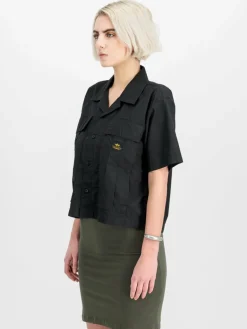 Alpha Industries Shirts & Tops<Damen T-Shirt schwarz uni