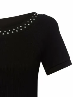 zero Shirts & Tops<Damen T-Shirt schwarz uni