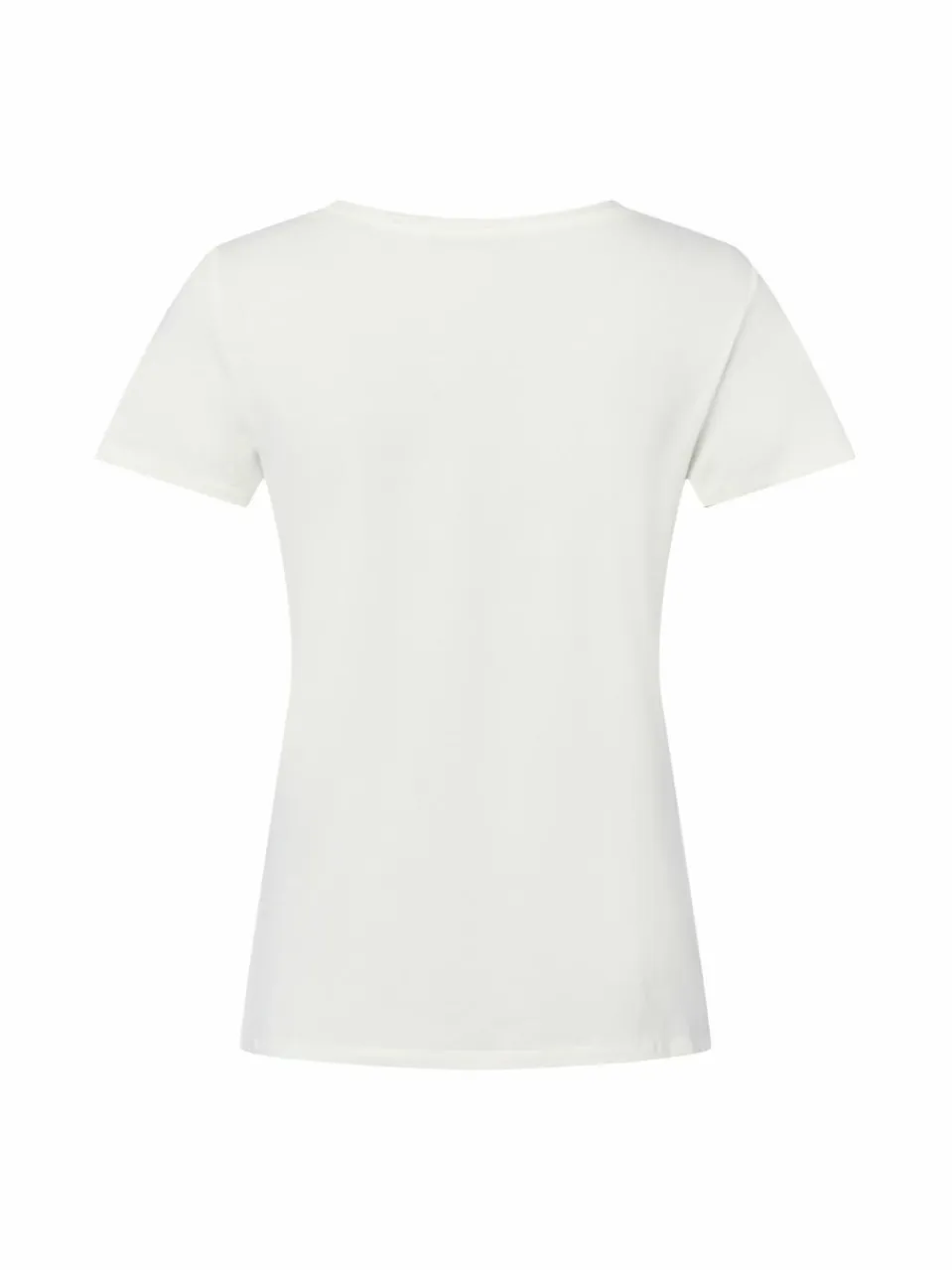 zero Shirts & Tops<Damen T-Shirt ecru beige bedruckt
