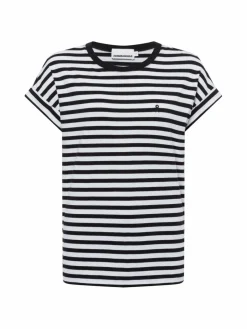 ARMEDANGELS Shirts & Tops<Damen T-Shirt schwarz weiß gestreift