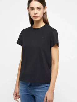Mustang Shirts & Tops<Damen T-Shirt schwarz uni