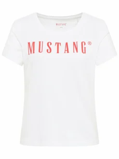 Mustang Shirts & Tops<Damen T-Shirt weiß uni