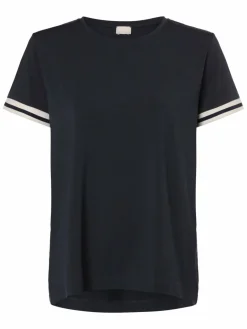 Mey Shirts & Tops<Damen T-Shirt marine weiß uni