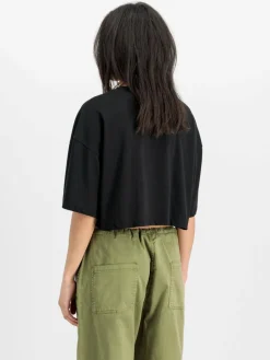 Alpha Industries Shirts & Tops<Damen T-Shirt schwarz bedruckt