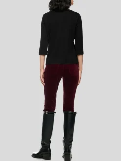 Marc Cain Shirts & Tops<Damen T-Shirt schwarz uni