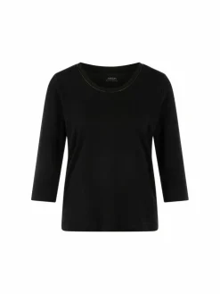 Marc Cain Shirts & Tops<Damen T-Shirt schwarz uni