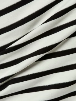 comma Shirts & Tops<Damen T-Shirt ecru schwarz gestreift