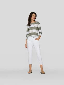 RABE Shirts & Tops<Damen T-Shirt grün gemustert