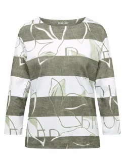 RABE Shirts & Tops<Damen T-Shirt grün gemustert
