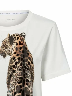 Marc Cain Collections Shirts & Tops<Damen T-Shirt ecru bedruckt