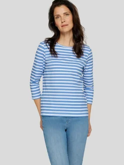 RABE Shirts & Tops<Damen T-Shirt blau gemustert