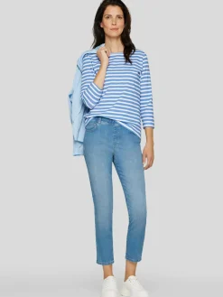 RABE Shirts & Tops<Damen T-Shirt blau gemustert