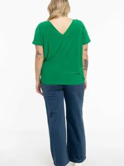 YOEK Shirts & Tops<Damen T-Shirt grün uni