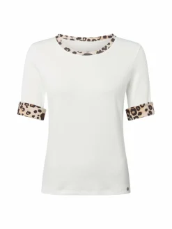 Marc Cain Collections Shirts & Tops<Damen T-Shirt ecru beige strukturiert