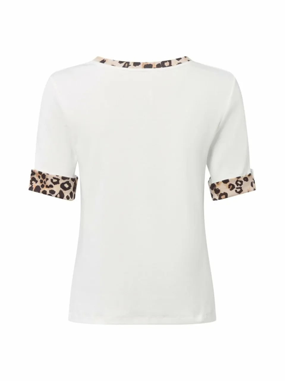 Marc Cain Collections Shirts & Tops<Damen T-Shirt ecru beige strukturiert