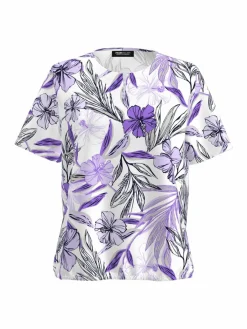 Frank Walder Shirts & Tops<Damen T-Shirt mehrfarbig gemustert