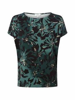 s.Oliver Shirts & Tops<Damen T-Shirt tanne schwarz gemustert