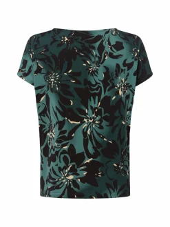 s.Oliver Shirts & Tops<Damen T-Shirt tanne schwarz gemustert