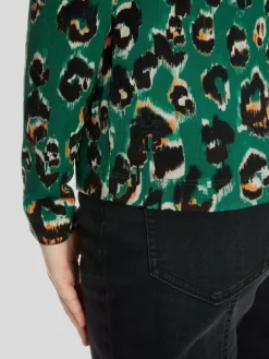 Marc Cain Shirts & Tops<Damen T-Shirt grün gemustert