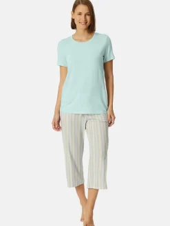 Schiesser Shirts & Tops<Damen T-Shirt - Mix & Relax mint uni