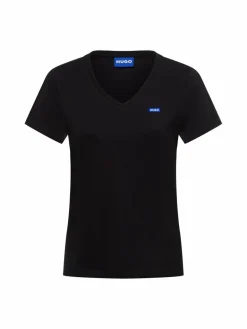 HUGO BLUE Shirts & Tops<Damen T-Shirt - Classic V_B schwarz uni