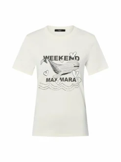 Weekend Max Mara Shirts & Tops<Damen T-Shirt - Guglia ecru bedruckt