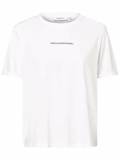 Msch Copenhagen Shirts & Tops<Damen T-Shirt - MSCHTerina weiß bedruckt