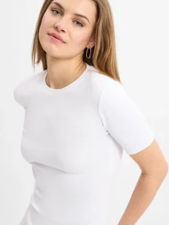 Samsøe Samsøe Shirts & Tops<Damen T-Shirt - Saalexo weiß uni