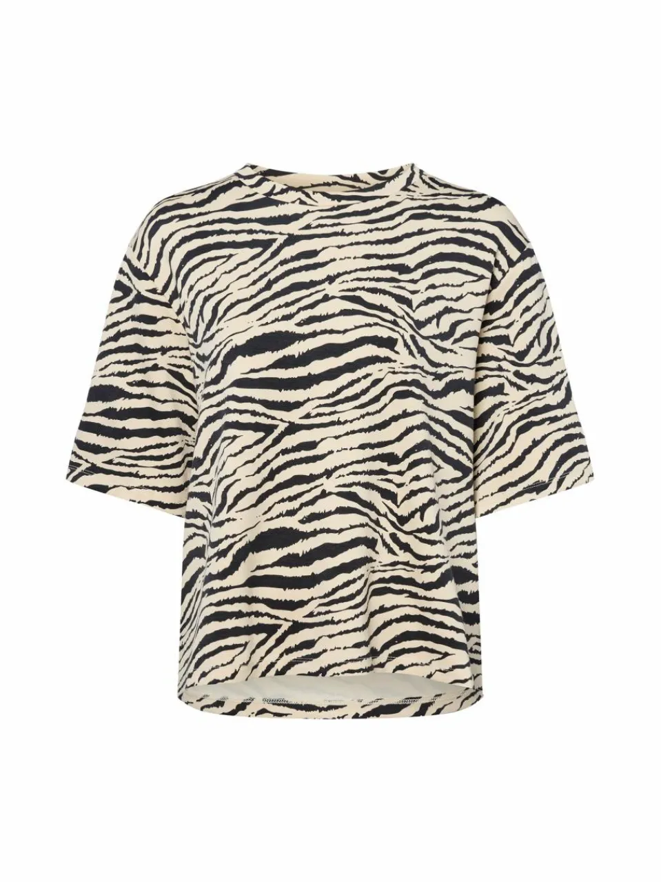 soyaconcept® Sweatshirts & Sweatjacken|Shirts & Tops<Damen T-Shirt - SC-Salome schwarz sand gemustert