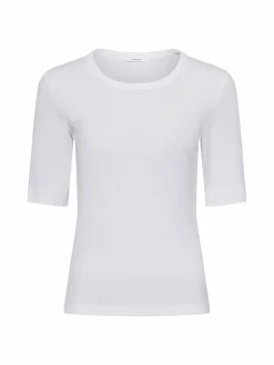 Opus Shirts & Tops<Damen T-Shirt - Sustafa weiß uni