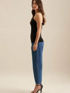 Seidensticker Shirts & Tops<Damen T-Shirt - Uni schwarz uni