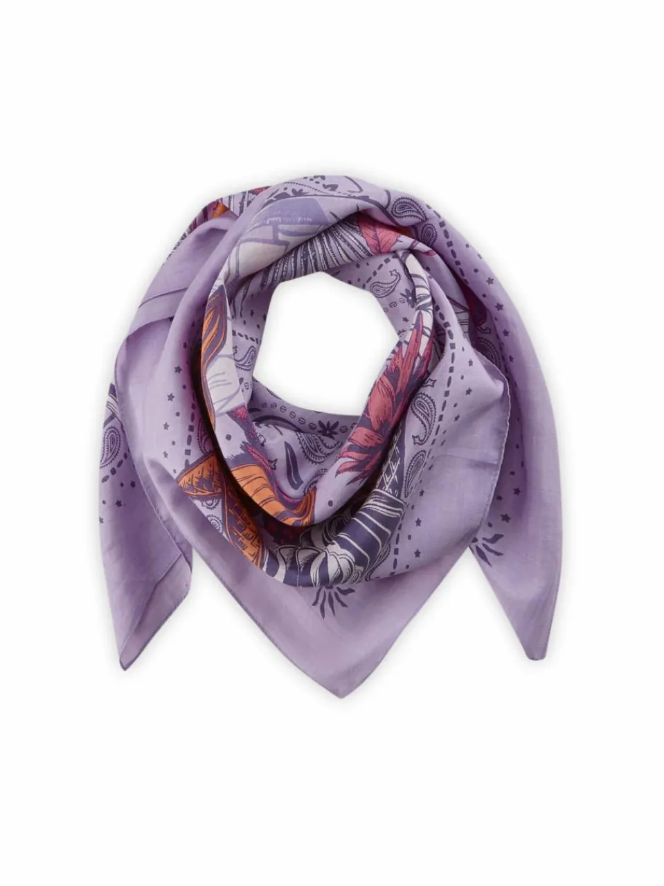 Codello Schals & Tücher<Damen Tuch lila bedruckt