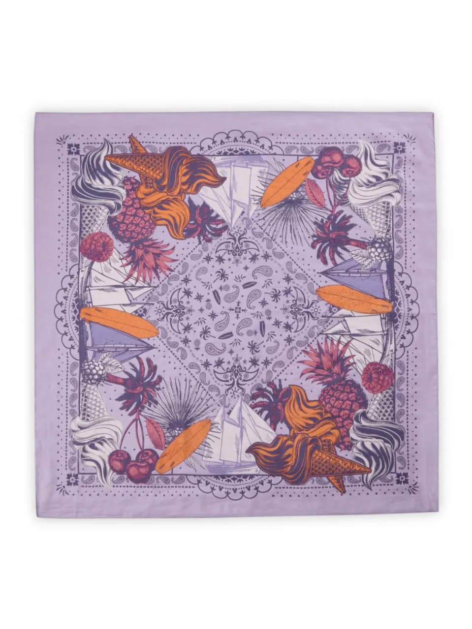 Codello Schals & Tücher<Damen Tuch lila bedruckt