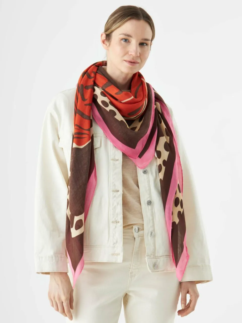 Codello Schals & Tücher<Damen Tuch braun bedruckt