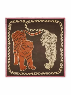 Codello Schals & Tücher<Damen Tuch braun bedruckt