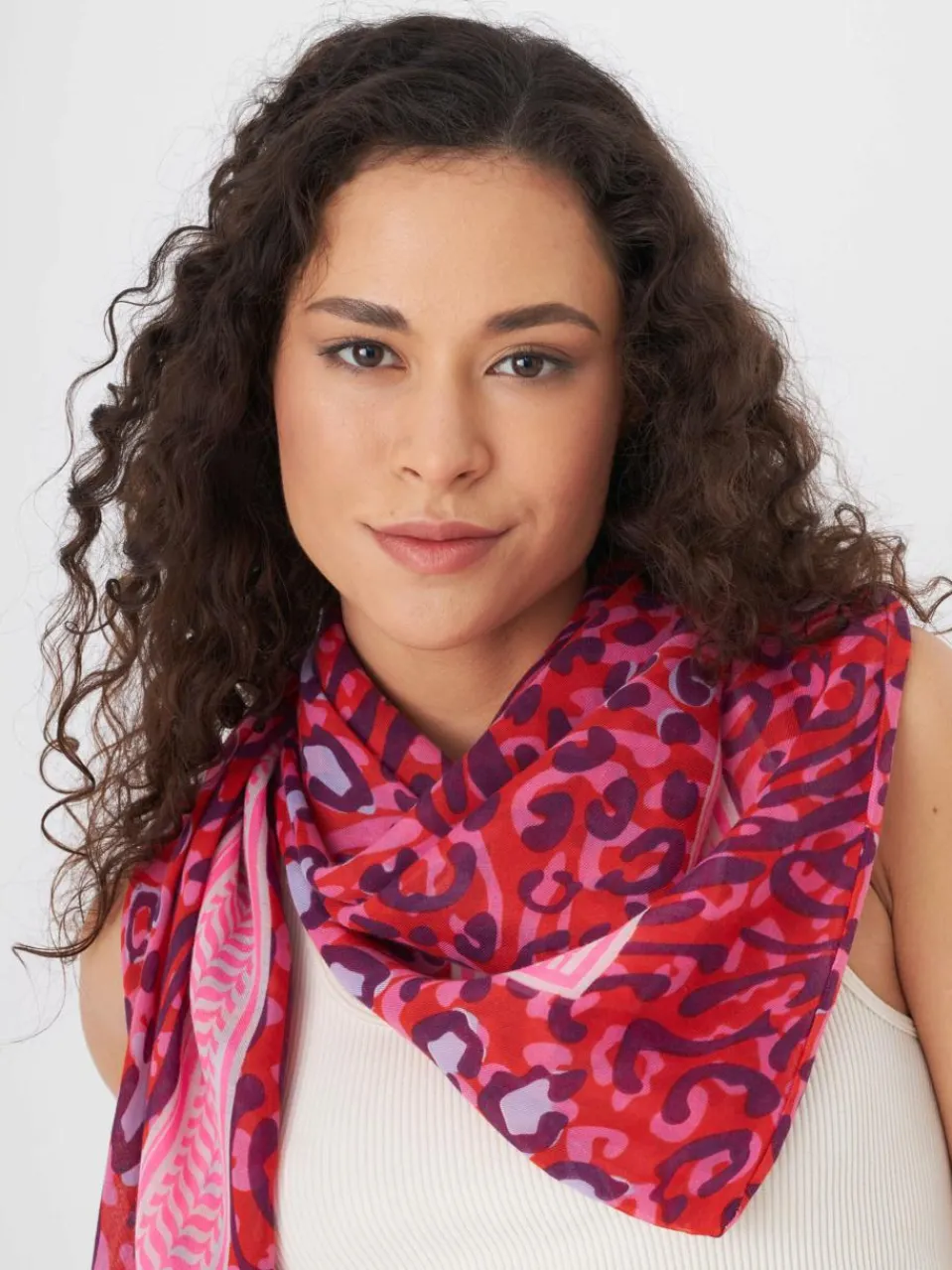 Codello Schals & Tücher<Damen Tuch rot bedruckt