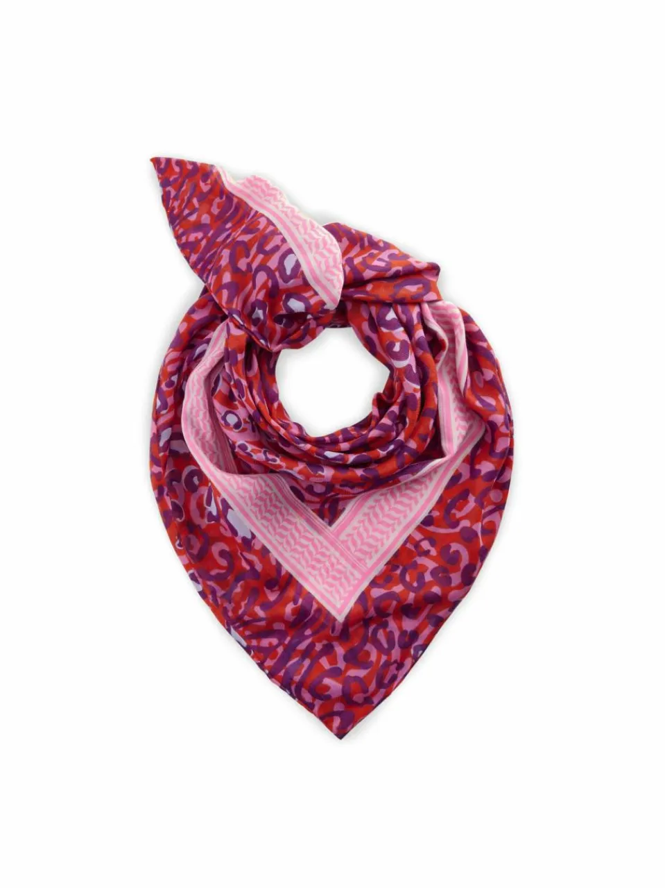 Codello Schals & Tücher<Damen Tuch rot bedruckt