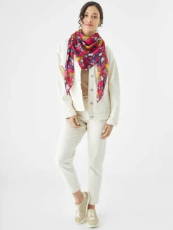 Codello Schals & Tücher<Damen Tuch rot bedruckt