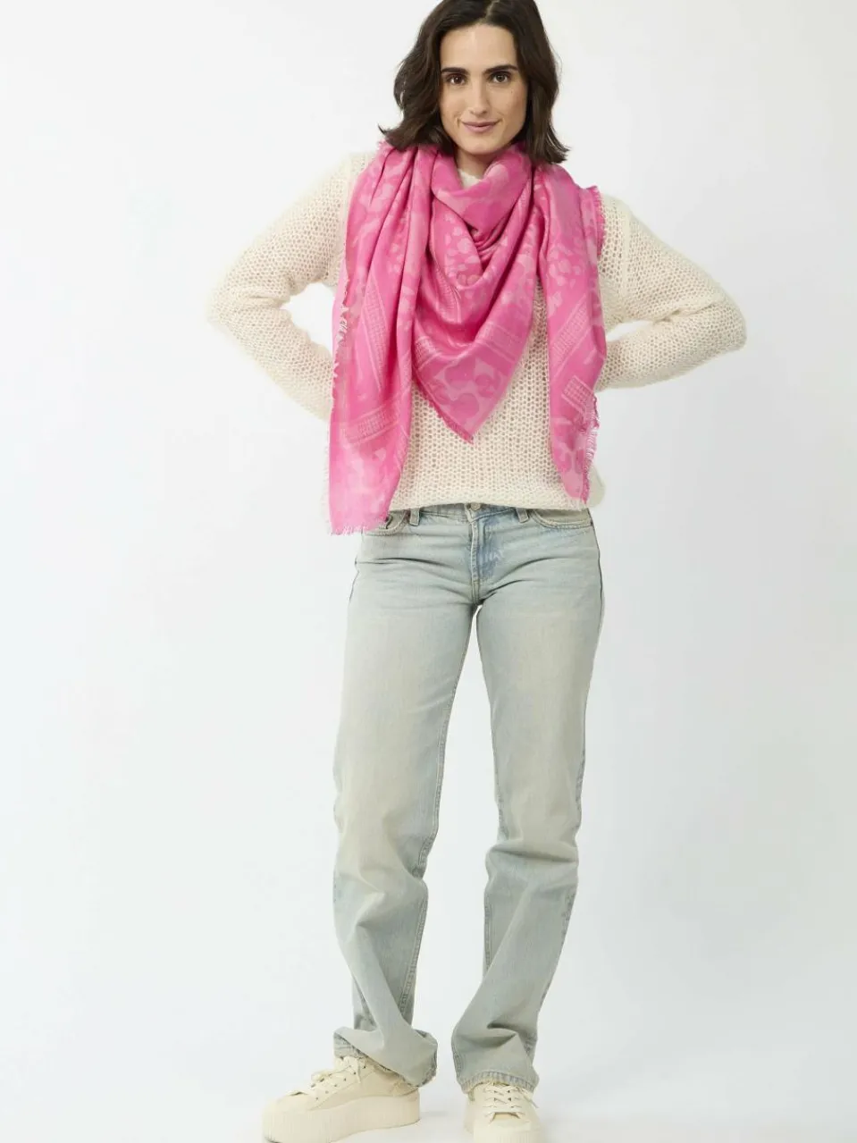 Codello Schals & Tücher<Damen Tuch pink bedruckt