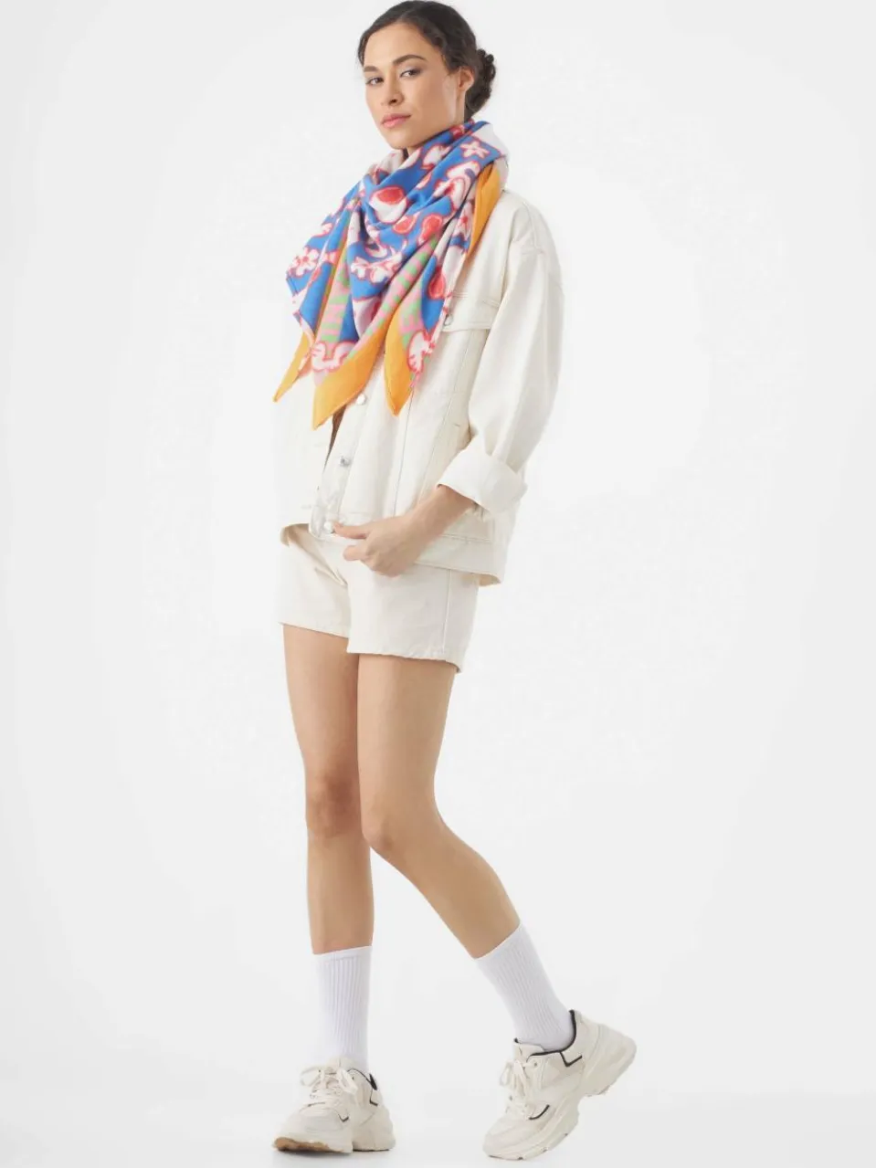 Codello Schals & Tücher<Damen Tuch blau bedruckt