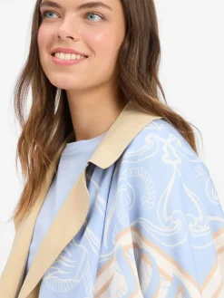 JOOP! Schals & Tücher<Damen Tuch - Ava hellblau weiß gemustert