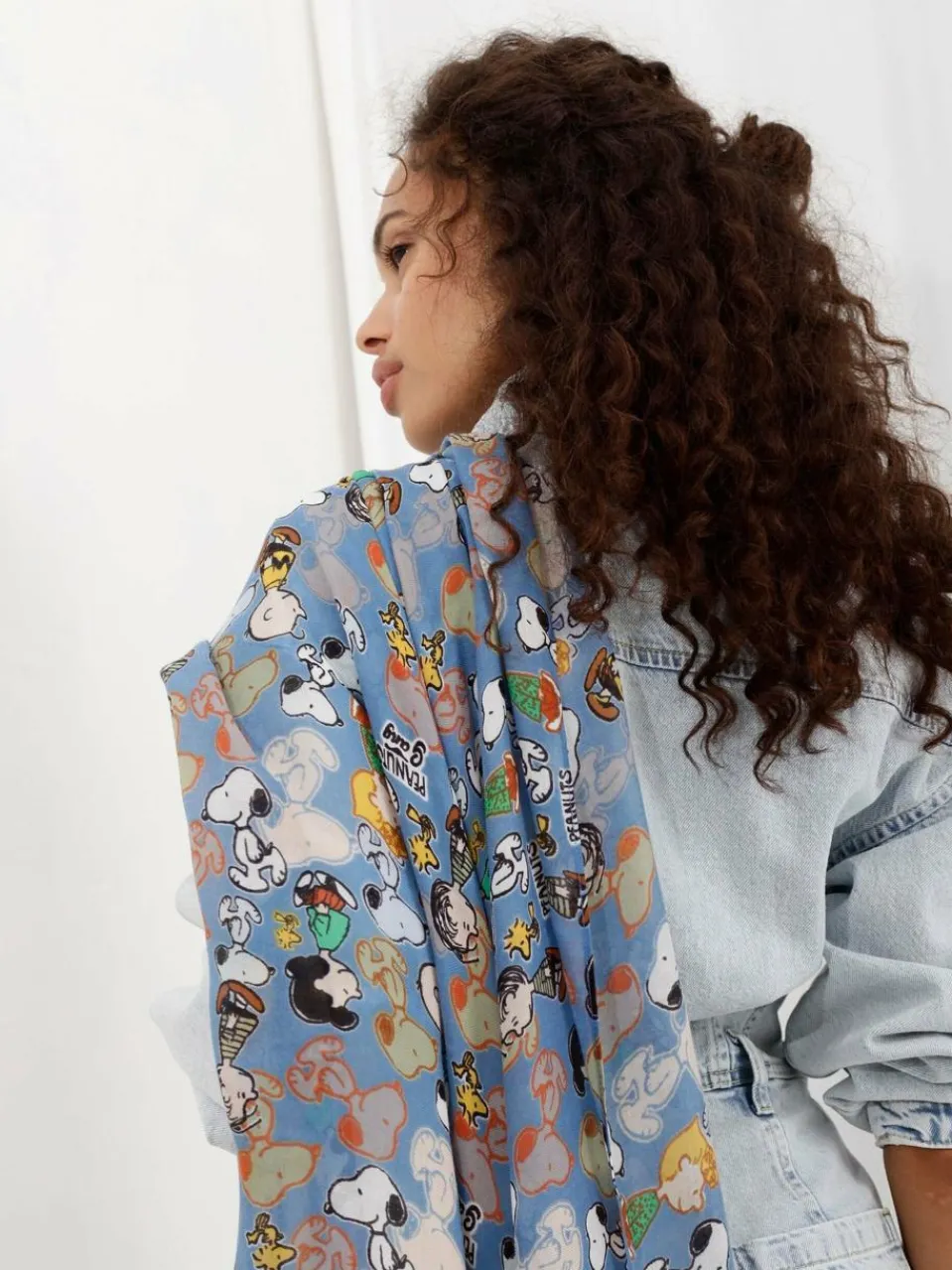 Codello Schals & Tücher<Damen Tuch - PEANUTS blau bedruckt