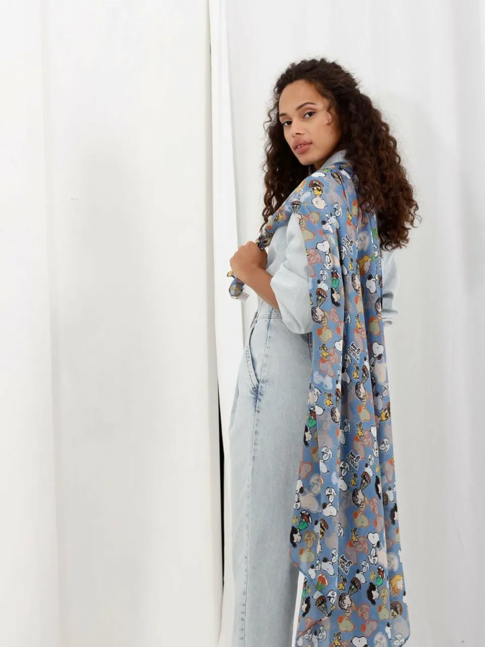 Codello Schals & Tücher<Damen Tuch - PEANUTS blau bedruckt