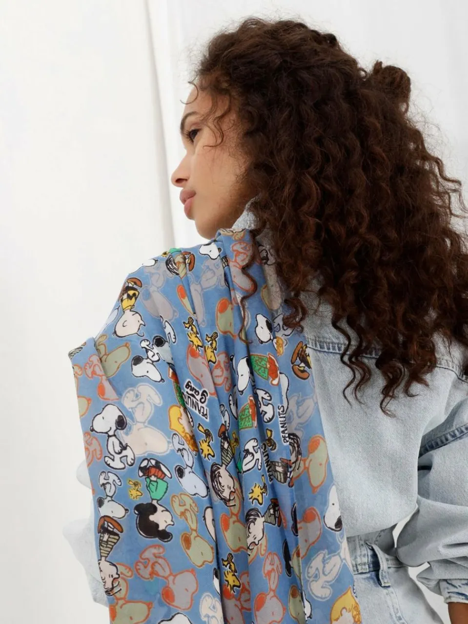 Codello Schals & Tücher<Damen Tuch - PEANUTS blau bedruckt