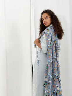 Codello Schals & Tücher<Damen Tuch - PEANUTS blau bedruckt