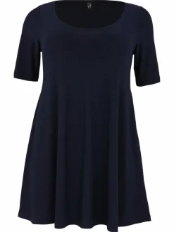 YOEK Blusen<Damen Tunika blau uni