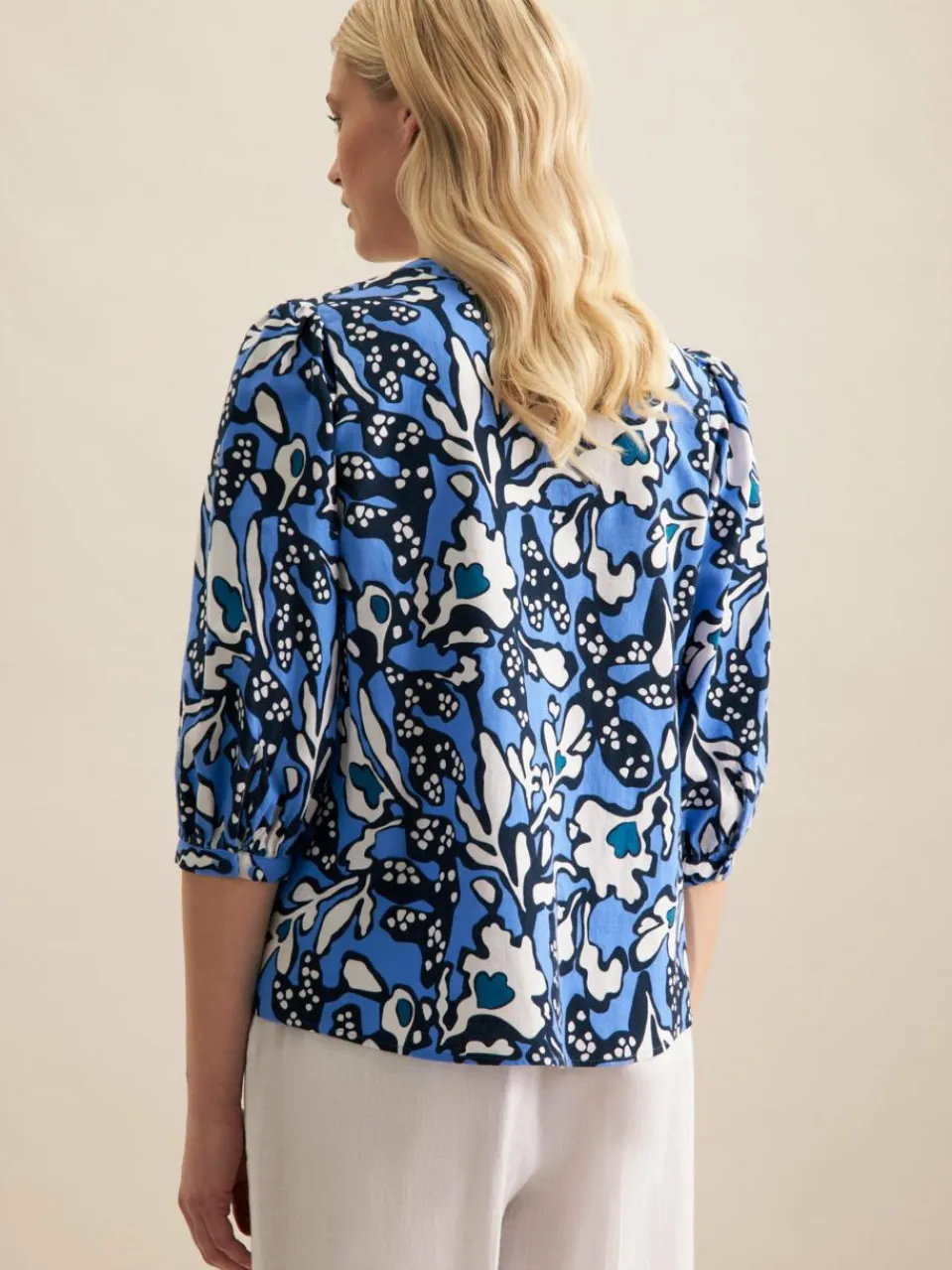 Seidensticker Blusen<Damen Tunika - Druck marine bedruckt