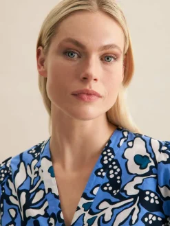 Seidensticker Blusen<Damen Tunika - Druck marine bedruckt