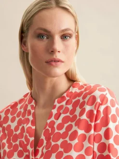 Seidensticker Blusen<Damen Tunika - Punkte lila gepunktet